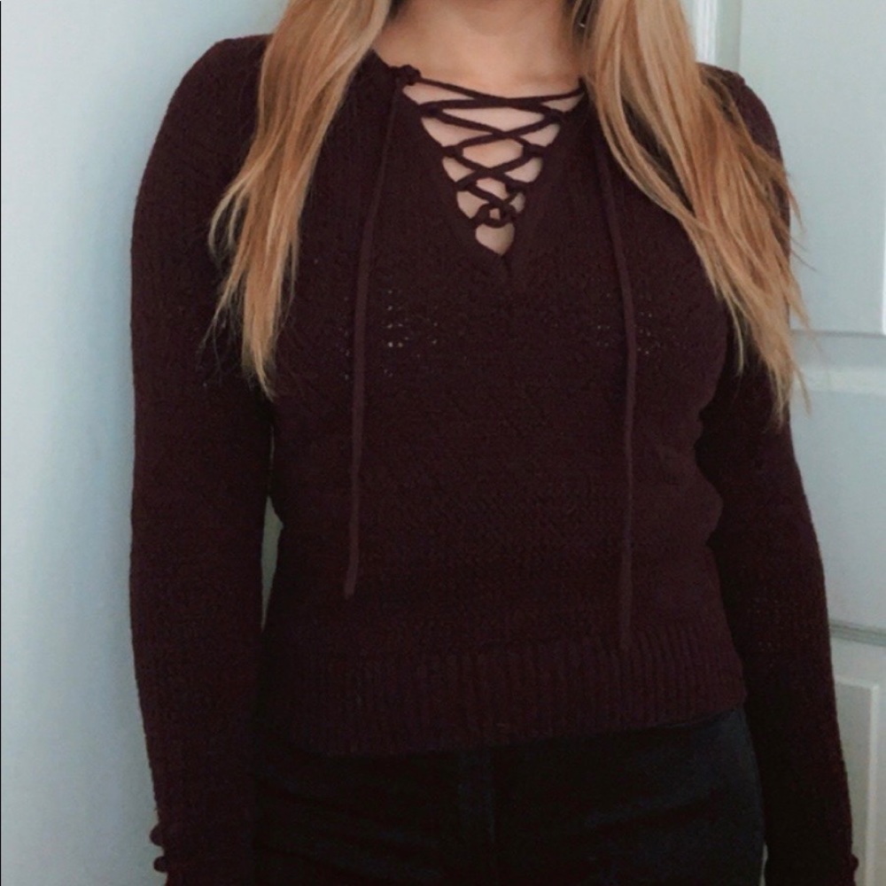 Forever 21 Criss Cross Sweater